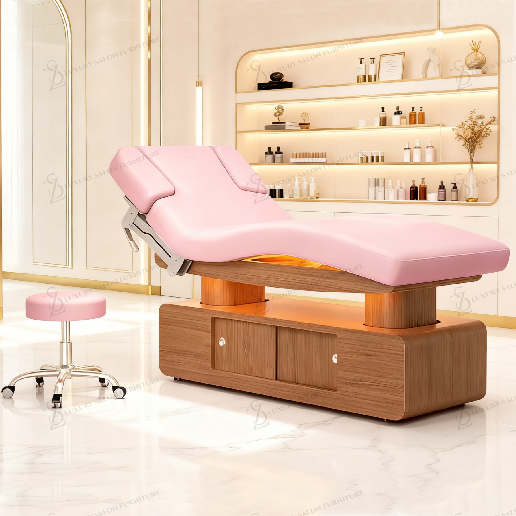 Luxo 3/4 motores rosa cama de  - Wellness Spa And Massage avaliação e preço